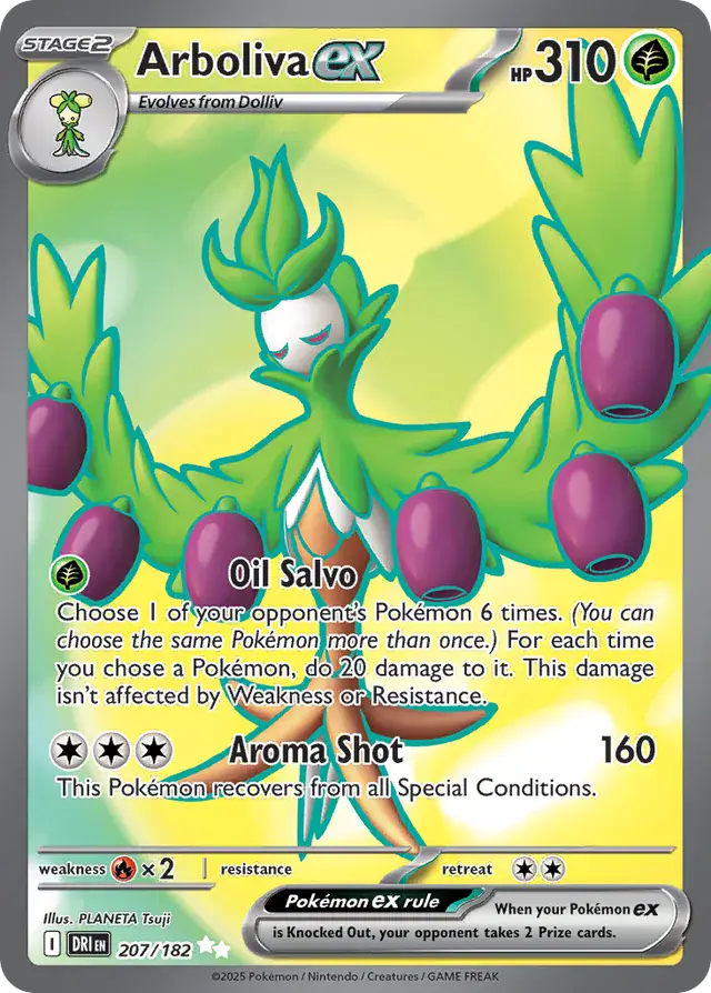 Arboliva Pokemon card from Destined Rivals
