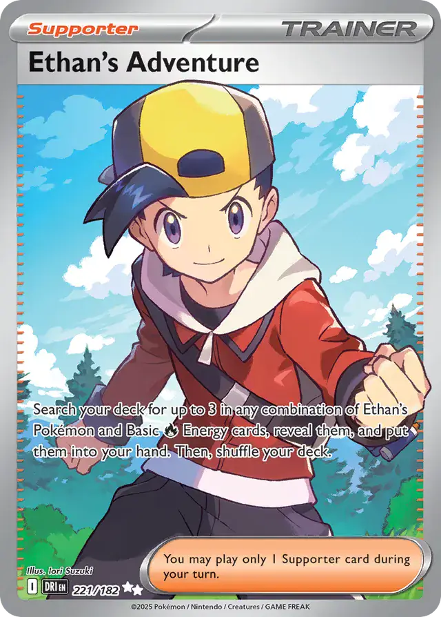 Ethan's Adventure Pokemon card from Destined Rivals
