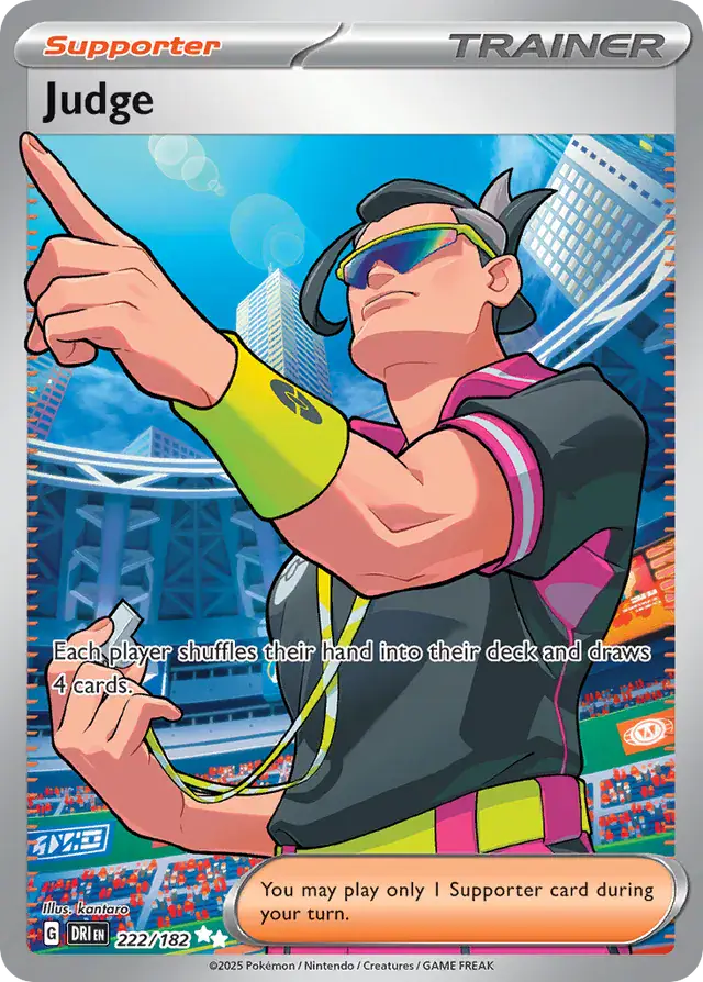 Judge Pokemon card from Destined Rivals