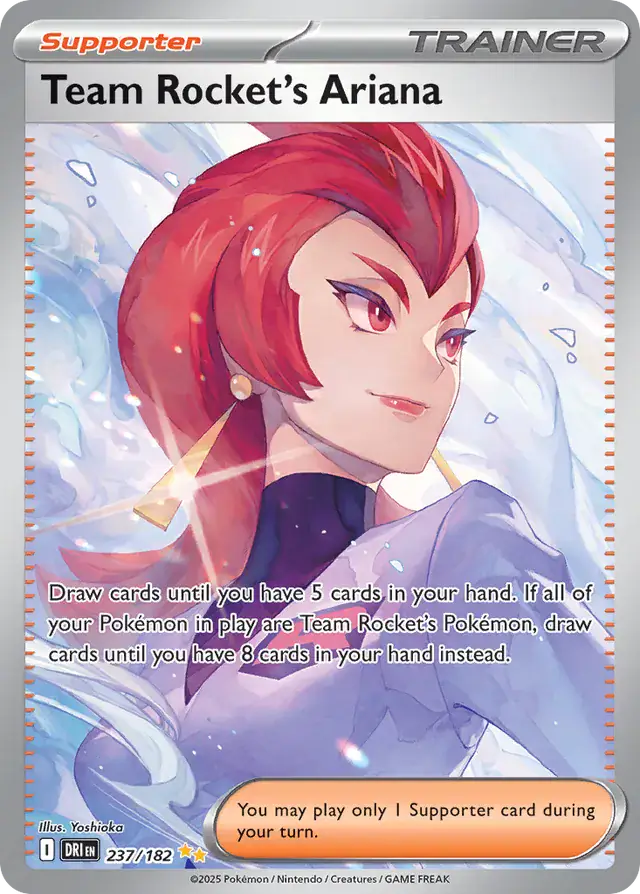 Team Rocket's Ariana Pokemon card from Destined Rivals