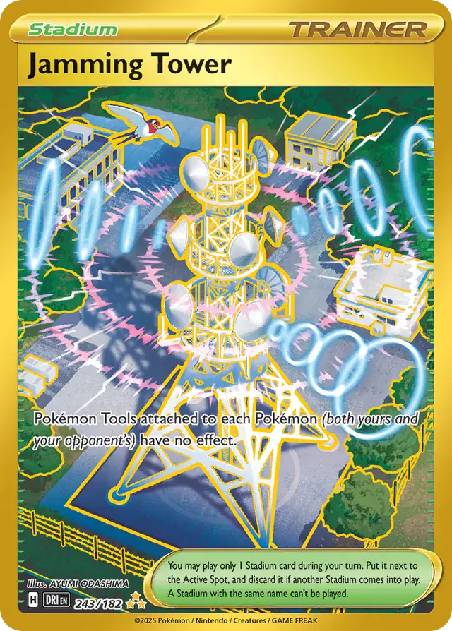 Jamming Tower Pokemon card from Destined Rivals