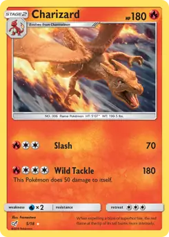 Charizard Holo Pokemon card from Detective Pikachu