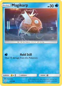 Magikarp Pokemon card from Detective Pikachu