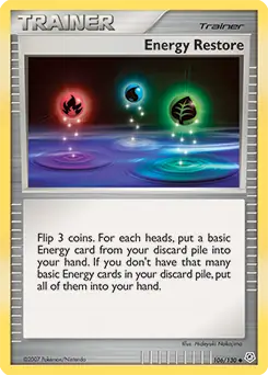 Energy Restore Pokemon card from Diamond & Pearl