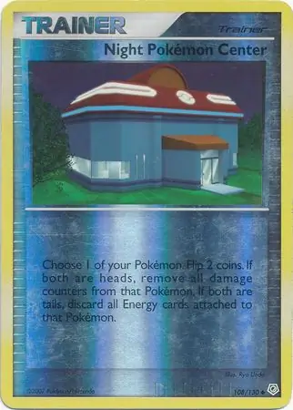 Night Pokemon Center Reverse Holo Pokemon card from Diamond & Pearl