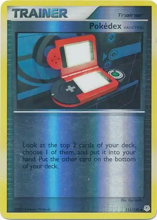 Pokedex Reverse Holo Pokemon card from Diamond & Pearl