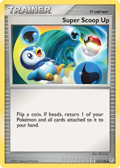 Super Scoop Up Pokemon card from Diamond & Pearl
