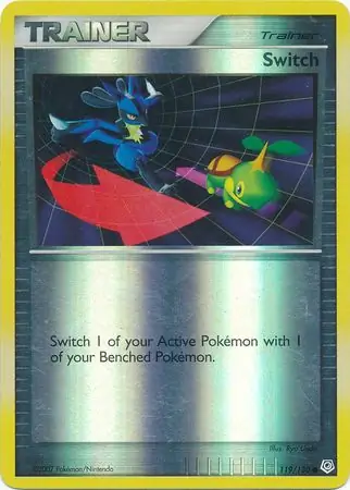 Switch Reverse Holo Pokemon card from Diamond & Pearl