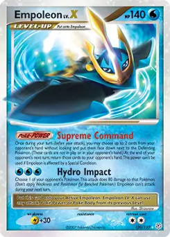 Empoleon Lv.X Pokemon card from Diamond & Pearl