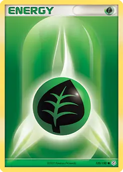 Grass Energy Pokemon card from Diamond & Pearl