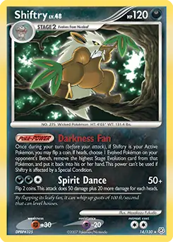 Shiftry Holo Pokemon card from Diamond & Pearl