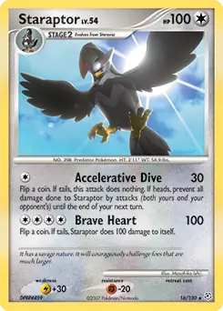 Staraptor Holo Pokemon card from Diamond & Pearl