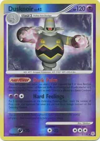 Dusknoir Reverse Holo Pokemon card from Diamond & Pearl