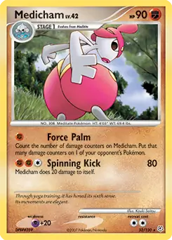 Medicham Pokemon card from Diamond & Pearl