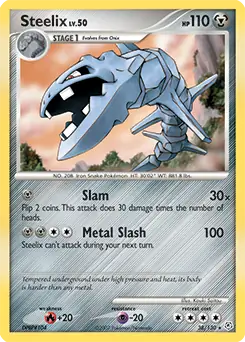 Steelix Pokemon card from Diamond & Pearl