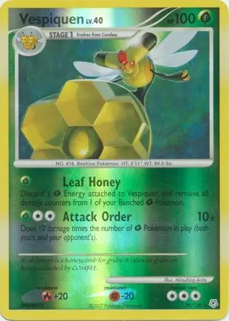 Vespiquen Reverse Holo Pokemon card from Diamond & Pearl