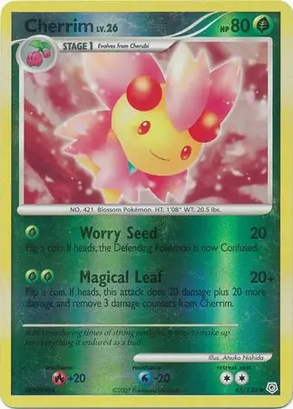 Cherrim Reverse Holo Pokemon card from Diamond & Pearl