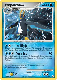 Empoleon Holo Pokemon card from Diamond & Pearl