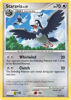 Staravia Pokemon card from Diamond & Pearl