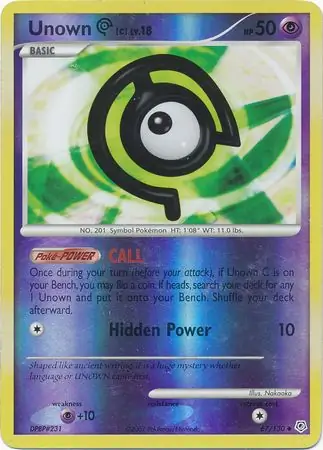 Unown C Reverse Holo