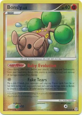 Bonsly Reverse Holo