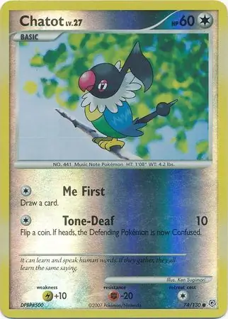 Chatot Reverse Holo