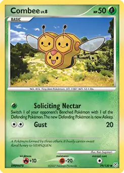 Combee Pokemon card from Diamond & Pearl