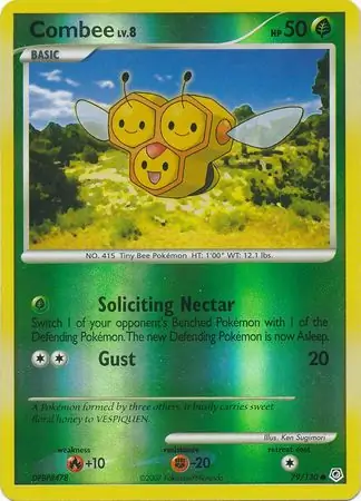 Combee Reverse Holo Pokemon card from Diamond & Pearl