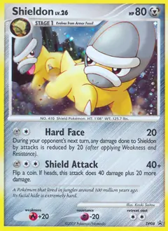 Shieldon Pokemon card from Diamond and Pearl Promo