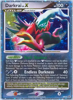 Darkrai Lv.X Pokemon card from Diamond and Pearl Promo