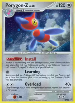 Porygon-Z Pokemon card from Diamond and Pearl Promo