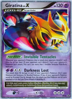 Giratina Lv.X Pokemon card from Diamond and Pearl Promo