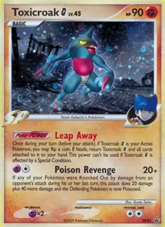 Toxicroak G Pokemon card from Diamond and Pearl Promo