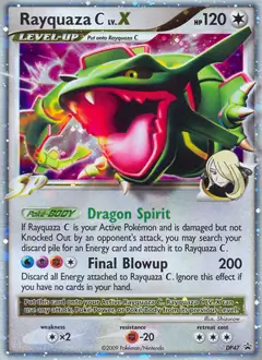 Rayquaza C Lv.X Pokemon card from Diamond and Pearl Promo