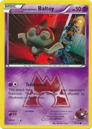 Baltoy Pokemon card from Double Crisis
