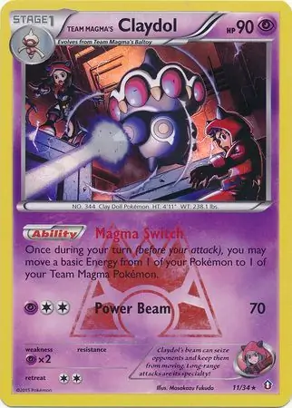 Claydol Pokemon card from Double Crisis