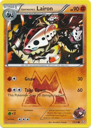 Lairon Pokemon card from Double Crisis