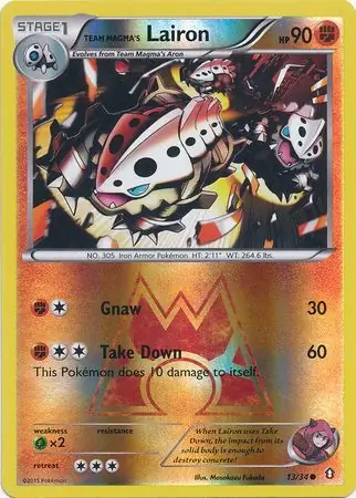 Team Magma's Lairon Reverse Holo