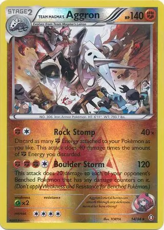 Team Magma's Aggron Reverse Holo