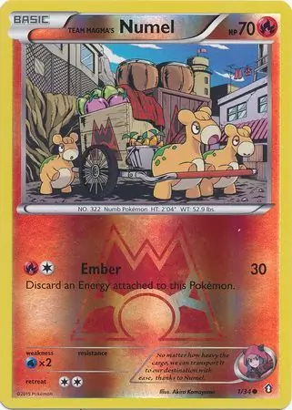 Team Magma's Numel Reverse Holo