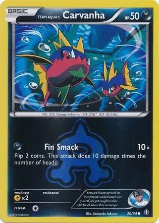 Team Aqua's Carvanha Reverse Holo