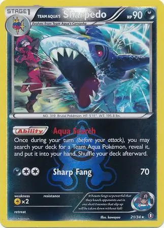 Team Aqua's Sharpedo Reverse Holo