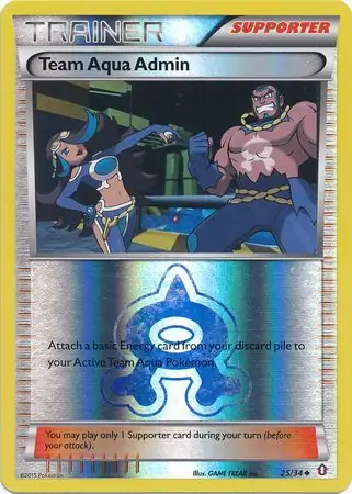 Team Aqua Admin Reverse Holo