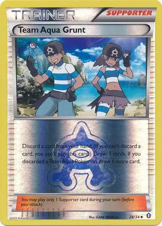 Team Aqua Grunt Reverse Holo