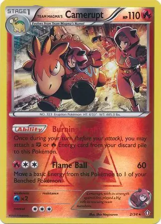 Team Magma's Camerupt Reverse Holo