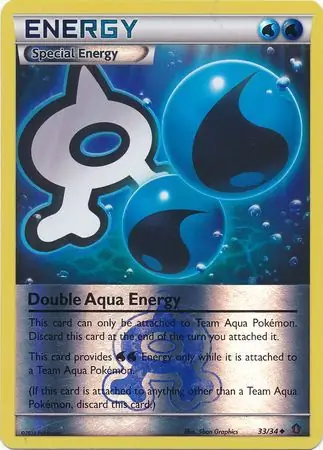 Double Aqua Energy Reverse Holo
