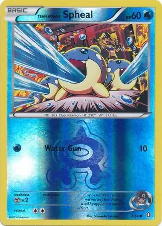 Team Aqua's Spheal Reverse Holo