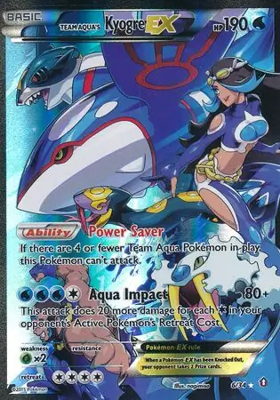 Kyogre EX Pokemon card from Double Crisis