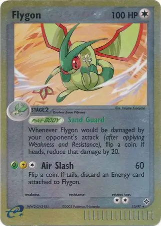 Flygon Reverse Holo Pokemon card from Dragon