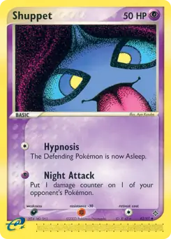 Shuppet Pokemon card from Dragon